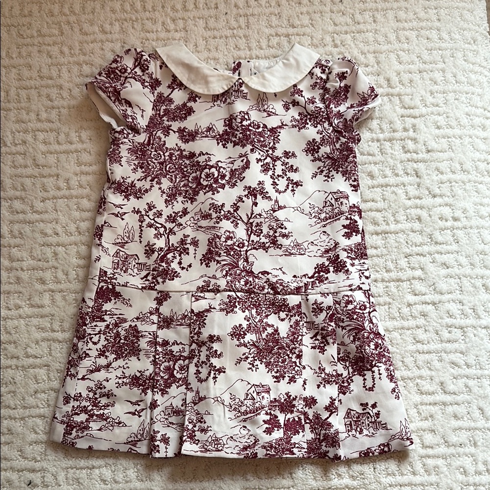 Janie and Jack Floral Drop Waist Dress 2T